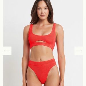 Bond-eye Blue High-waisted bikini